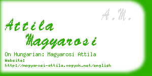 attila magyarosi business card